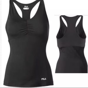 FILA Racerback Tank w Removable Bra Cups Small New